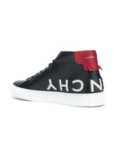 Shop Givenchy Urban Street Hi-top Sneakers - Black