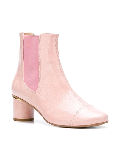 Shop Stine Goya Anita Block Heel Boots - Pink