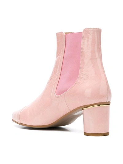 Shop Stine Goya Anita Block Heel Boots - Pink