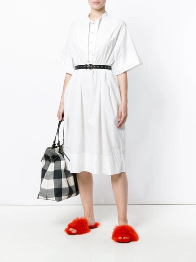 Shop Tomas Maier Airy Poplin Dress - White