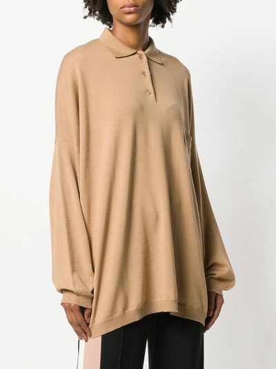 Shop Loewe Oversized Polo Sweater