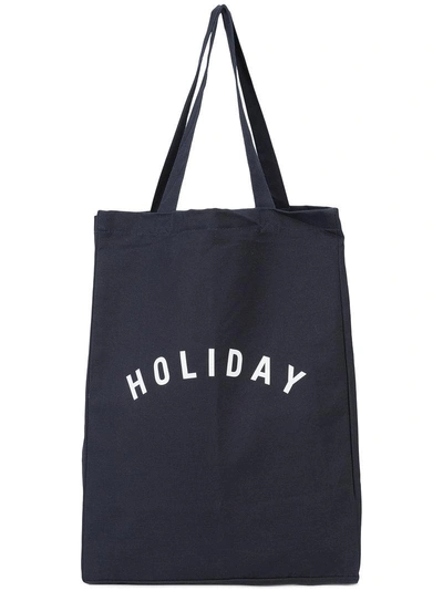 Shop Holiday Logo Canvas Tote