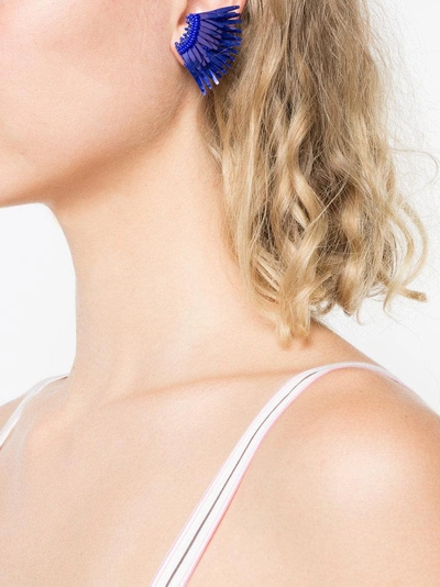 Shop Mignonne Gavigan Wings Earrings - Blue