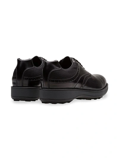 Shop Prada Platform Brogues In Black