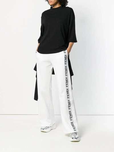 Shop Fendi Logo Detail Track Pants