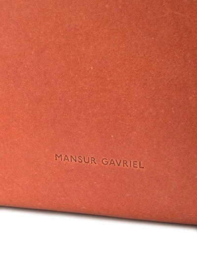 Shop Mansur Gavriel Large Drawstring Backpack In Brown