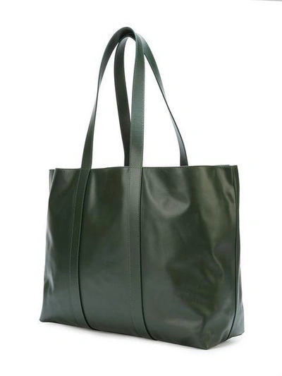 Shop Mansur Gavriel East West Tote Bag In Green