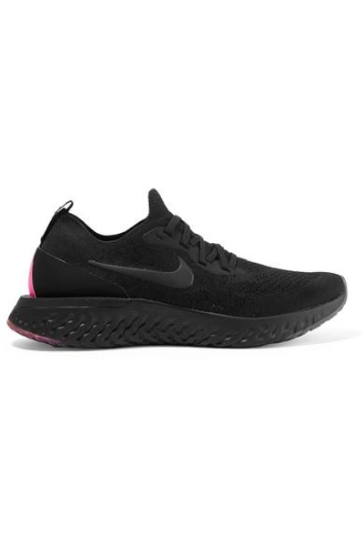 Shop Nike Epic React Betrue Flyknit Sneakers In Black