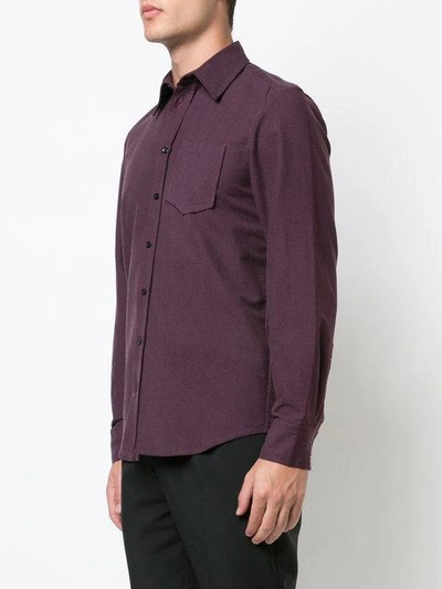 longsleeved buttoned shirt