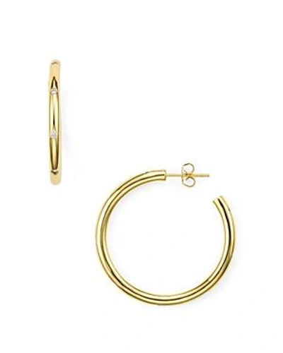 Shop Lulu Dk X We Wore What Pave Studded Hoop Earrings In Gold