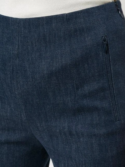 Shop Akris Cropped Trousers - Blue