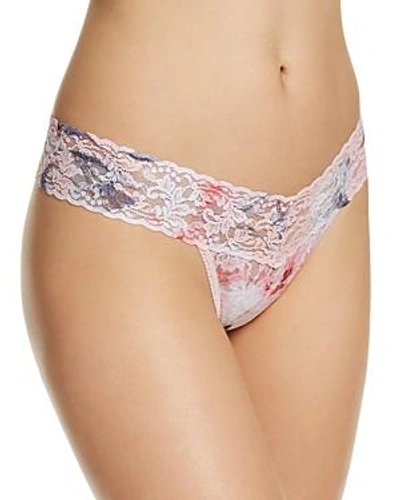 Shop Hanky Panky Petite Low-rise Thong In Cherie