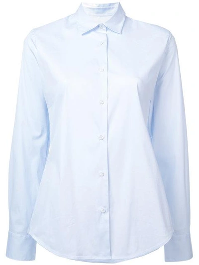Shop Lareida Longsleeved Boxy Shirt In Blue