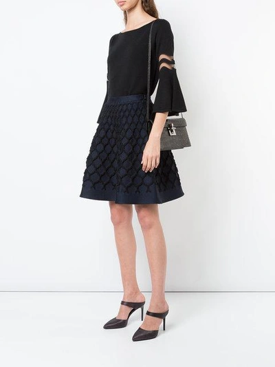 Shop Oscar De La Renta Alibi Clutch In Black