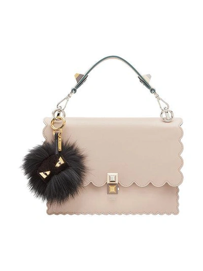 Shop Fendi Bag Bugs Charm In F0kur-black+ Soft Gold