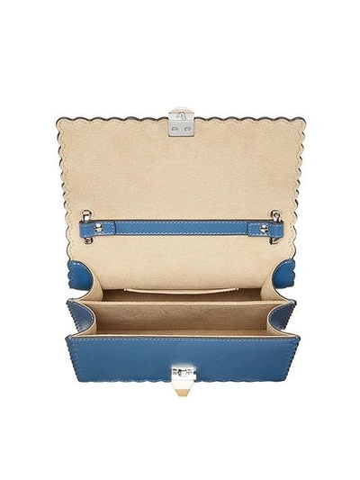 Shop Fendi Kan I Small Shoulder Bag - Blue