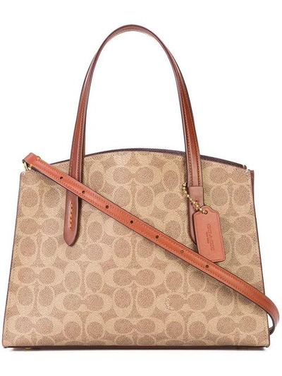 Shop Coach Charlie Carryall Bags In Brown