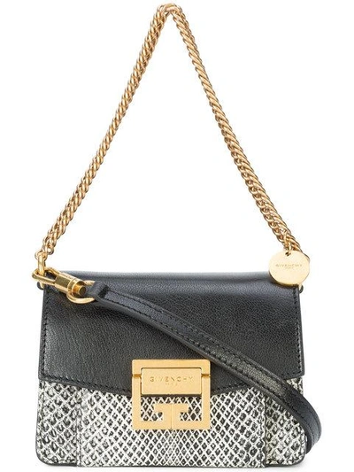 Shop Givenchy Mini Gv3 Bag - Black