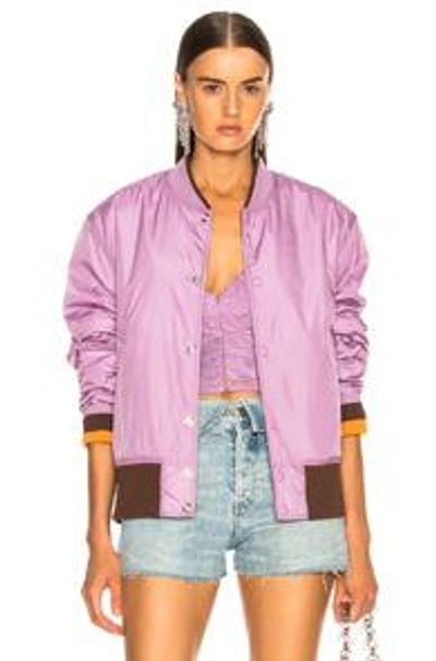 Shop Acne Studios Mills Face Jacket In Purple