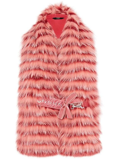 Shop Fendi Buckle Fastening Collar In Pink