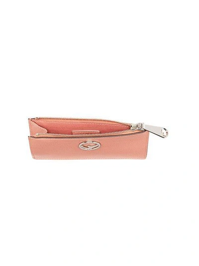 Shop Fendi F Is  Zipped Wallet In Pink