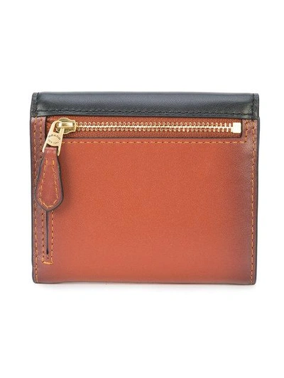 Shop Coach Signature Canvas Small Wallet In Brown