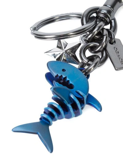 Shop Coach Sharky Bag Charm - Metallic