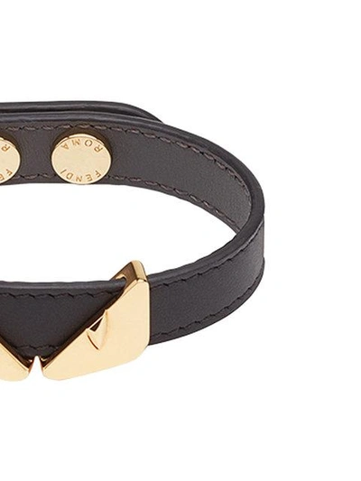 Shop Fendi Armband Im ''bag Bugs''-design In Black