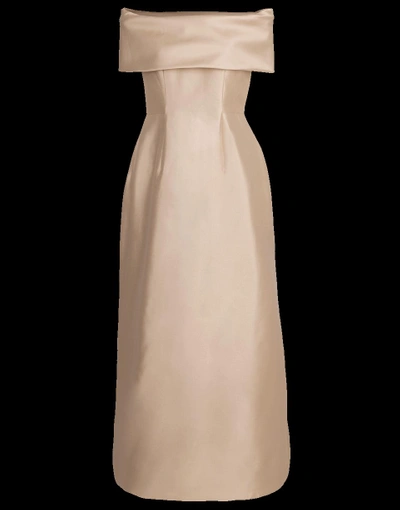 Shop Catherine Regehr Off Shoulder Grace Gown In Champagn