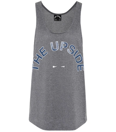 Shop The Upside Issy Printed Tank Top In Grey