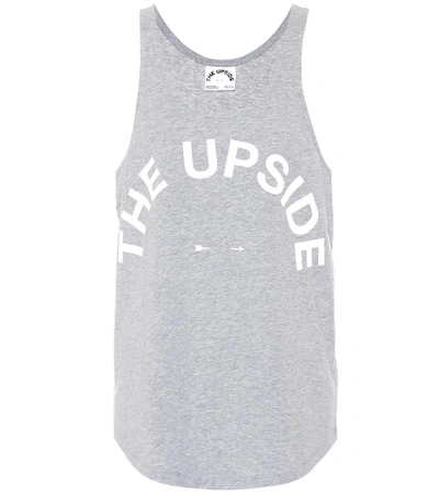 Shop The Upside Issy Cotton Tank Top In Grey