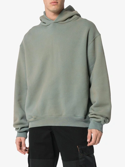 Shop Yeezy Season 6 Classic Glacier Hoodie In Green