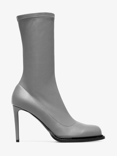 Shop Stella Mccartney Grey Sock 105 Boots