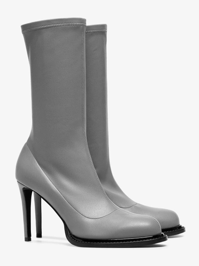 Shop Stella Mccartney Grey Sock 105 Boots