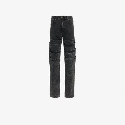 Shop Y/project Y / Project Layered Denim Jeans In Black