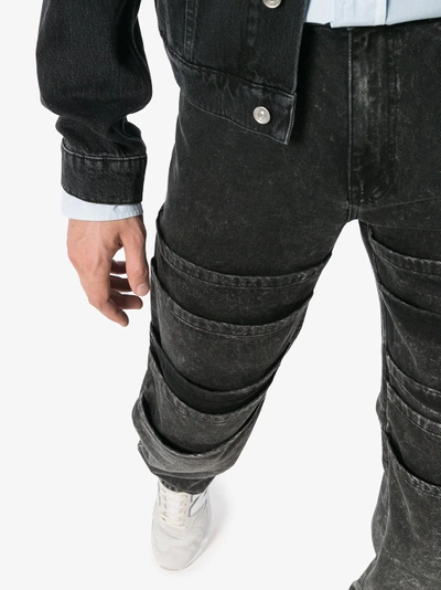 Shop Y/project Y / Project Layered Denim Jeans In Black