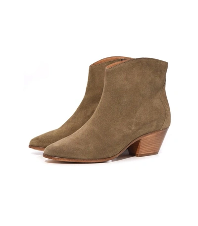Shop Isabel Marant Dacken Boot In Taupe In Brown