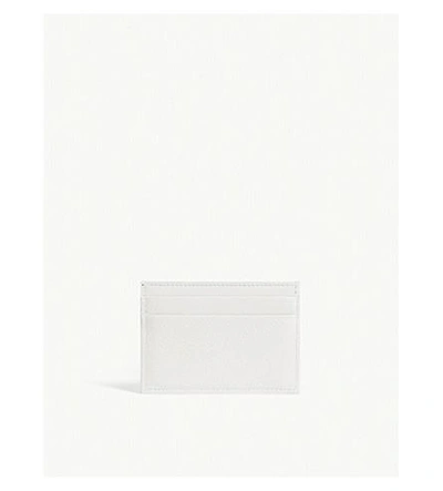 Shop Balenciaga Everyday Grained Leather Card Holder In White