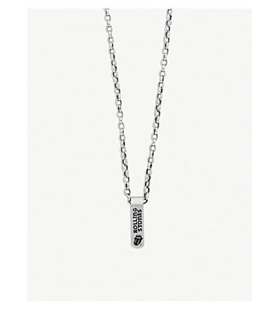 Shop Jade Jagger The Rolling Stones X  Banner Necklace In Silver