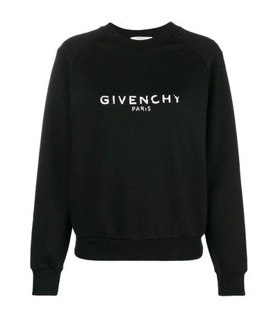 Shop Givenchy Logo Sweatshirt In Black