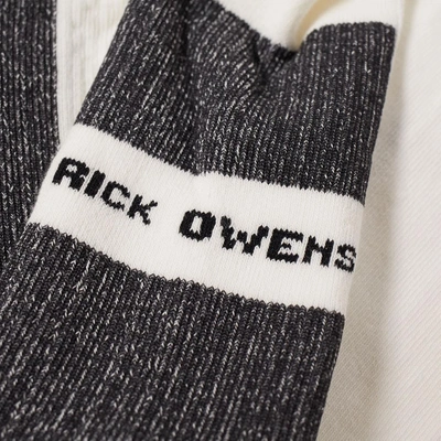 Shop Rick Owens Short Sock In White