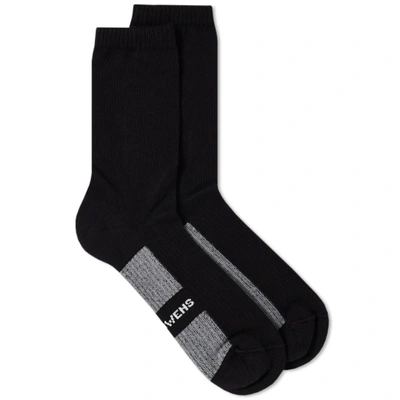 Shop Rick Owens Short Sock In Black