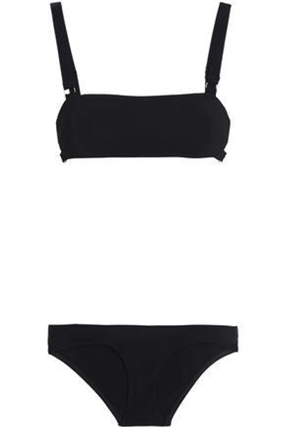 Shop Zimmermann Embellished Cutout Bikini In Black