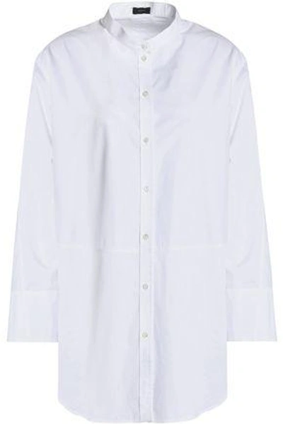 Shop Joseph Woman Cotton-poplin Tunic White