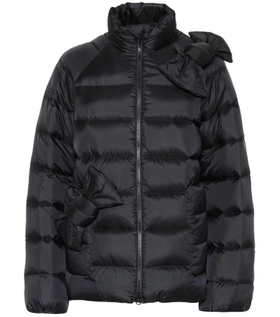 Shop Red Valentino Quilted Down Jacket In Black