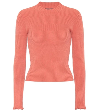 Shop Proenza Schouler Ribbed Knit Sweater In Pink