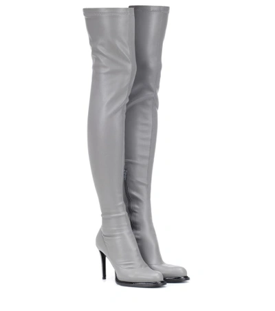 Shop Stella Mccartney Over-the-knee Boots In Grey