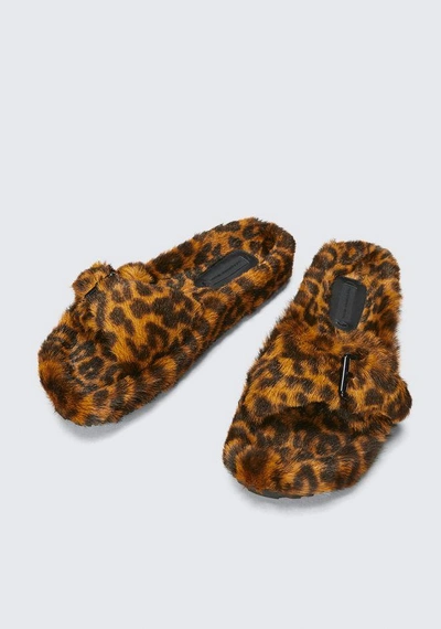 Shop Alexander Wang Bee Sandal In Leopard