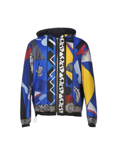 Shop Versace Jacket In Blue