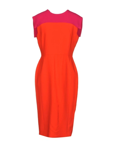 Shop Antonio Berardi Knee-length Dress In Orange